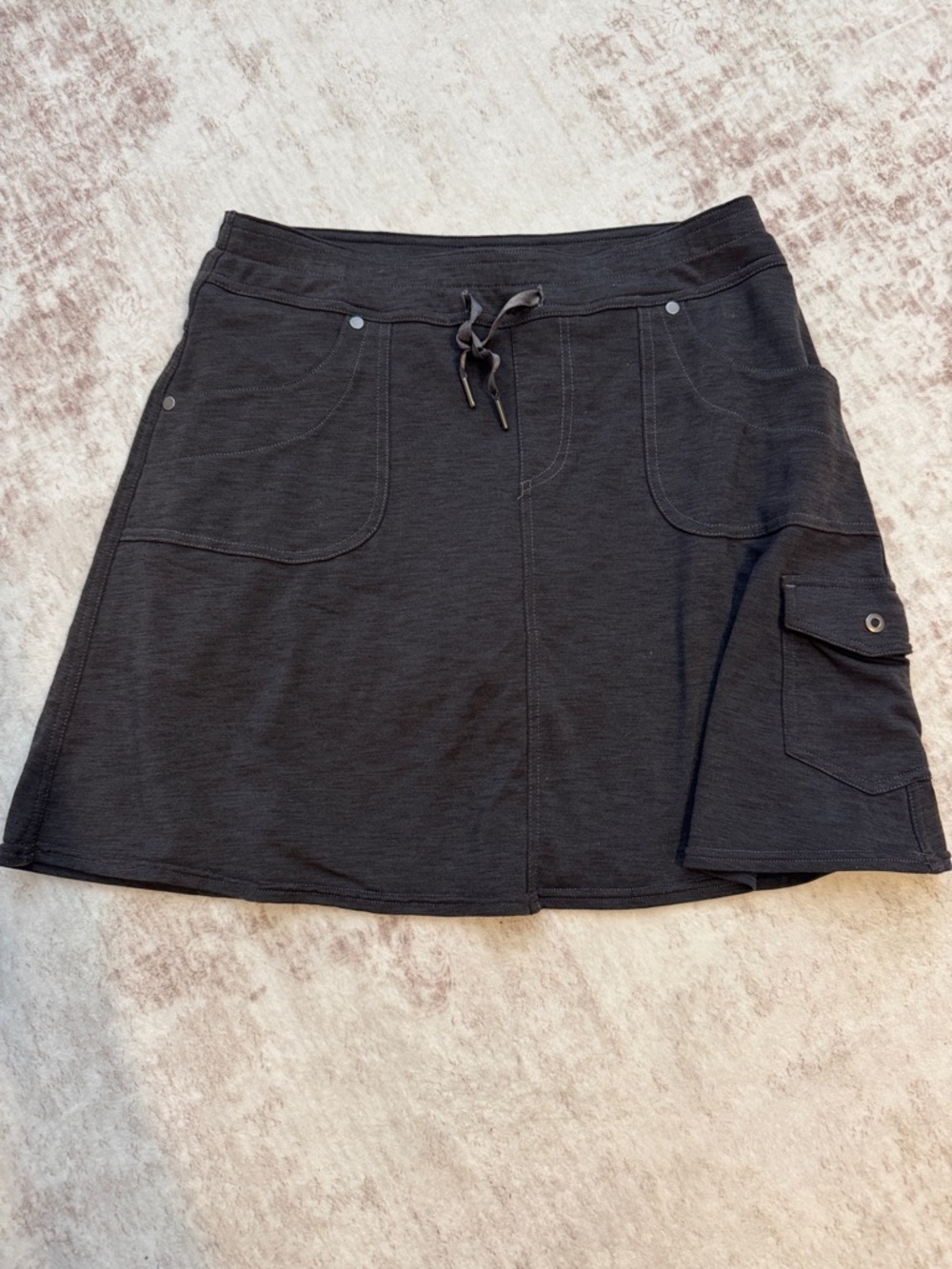 Black Casual Pocket Skirt - Women
